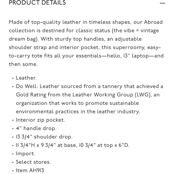 Madewell Abroad Black Leather Crossbody Tote Bag - Picture 3 of 15